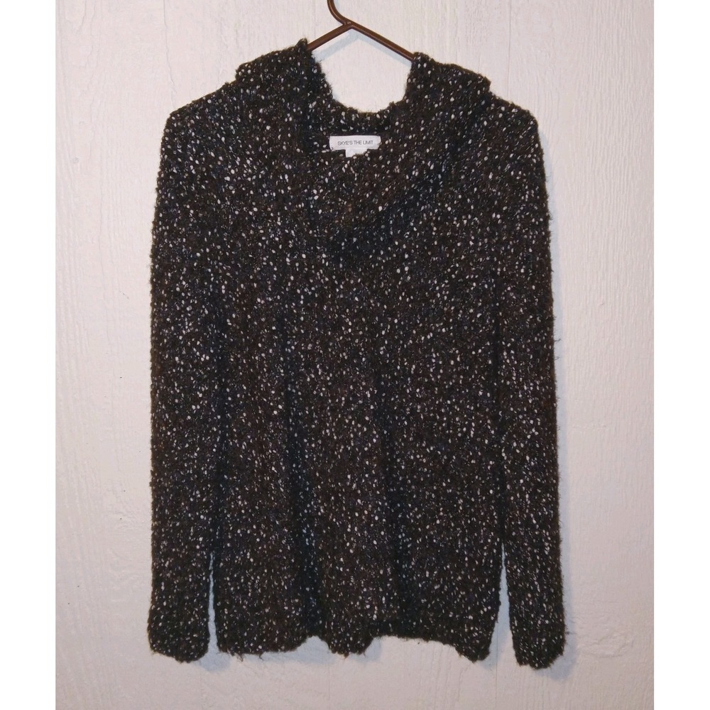 Skye's the Limit cowl neck Polyester/Wool Soft sweater Size Large L